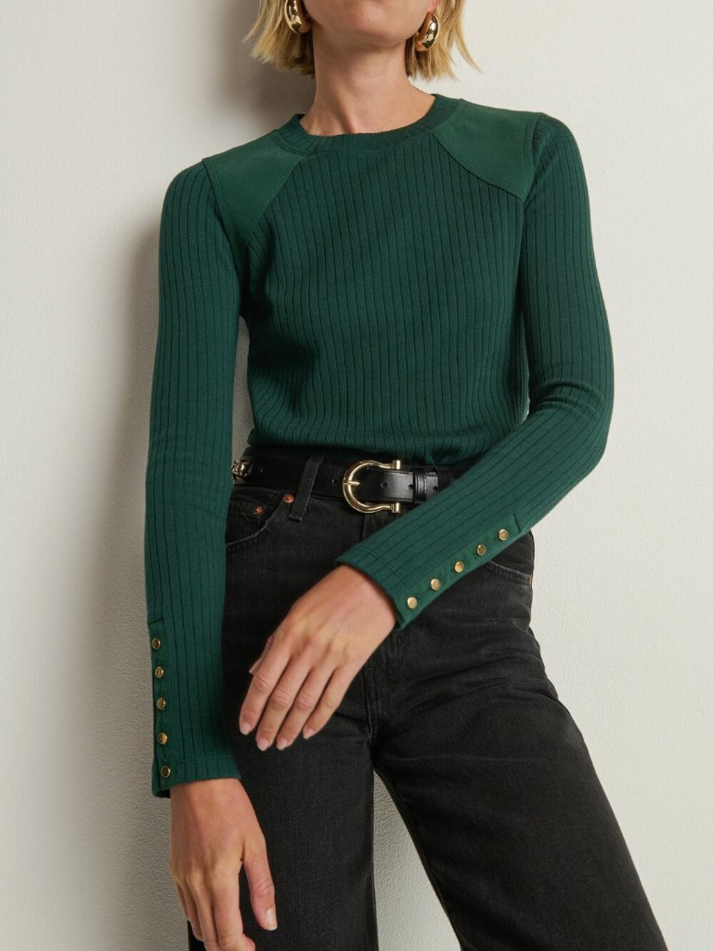 Nation LTD Maxine Long Sleeve Top Small NWT